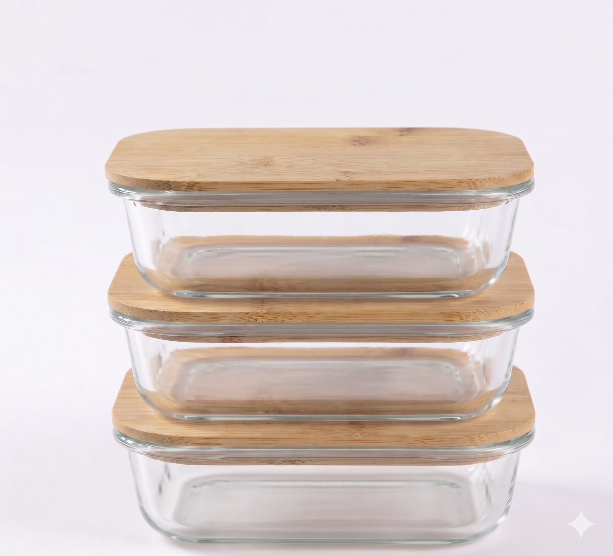 
Lot de boîtes de conservation en verre différentes tailles pour la famille

Collection CooknGo lunch box éco responsables en verre et bois

Pack de boîtes alimentaires durables pour rangement cuisine zéro plastique

