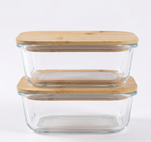 
Détail du couvercle en bambou certifié avec joint d étanchéité amovible

Verre borosilicate haute résistance thermique pour passage au four et micro ondes

Matériaux naturels et durables pour une lunch box zéro déchet sans plastique

Fermeture hermétique sécurisée pour transport de plats en sauce sans fuite